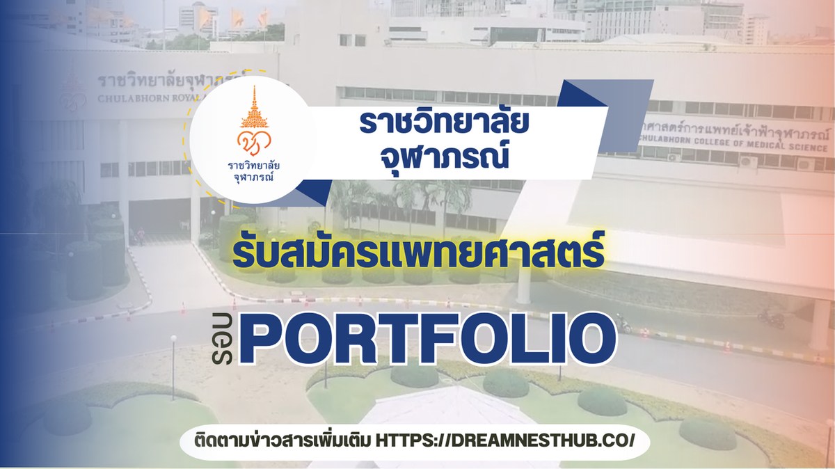 TCAS68 Portfolio แพทย์จุฬาภรณ์ 2568: เกณฑ์สมัคร คุณสมบัติ และการเตรียม Portfolio